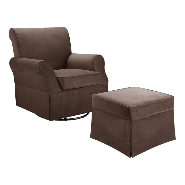 baby relax kelcie swivel glider & ottoman