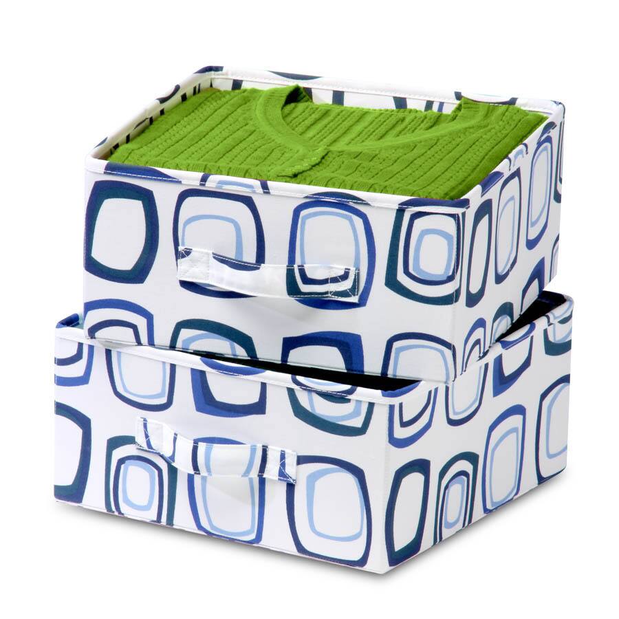 Honey-Can-Do drawer for sweater organizer; (blue/white)