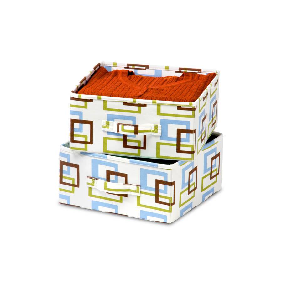 Honey-Can-Do drawer for sweater organizer- 2-pack (brown/green)