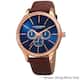 Option Brown Strap / Blue Dial