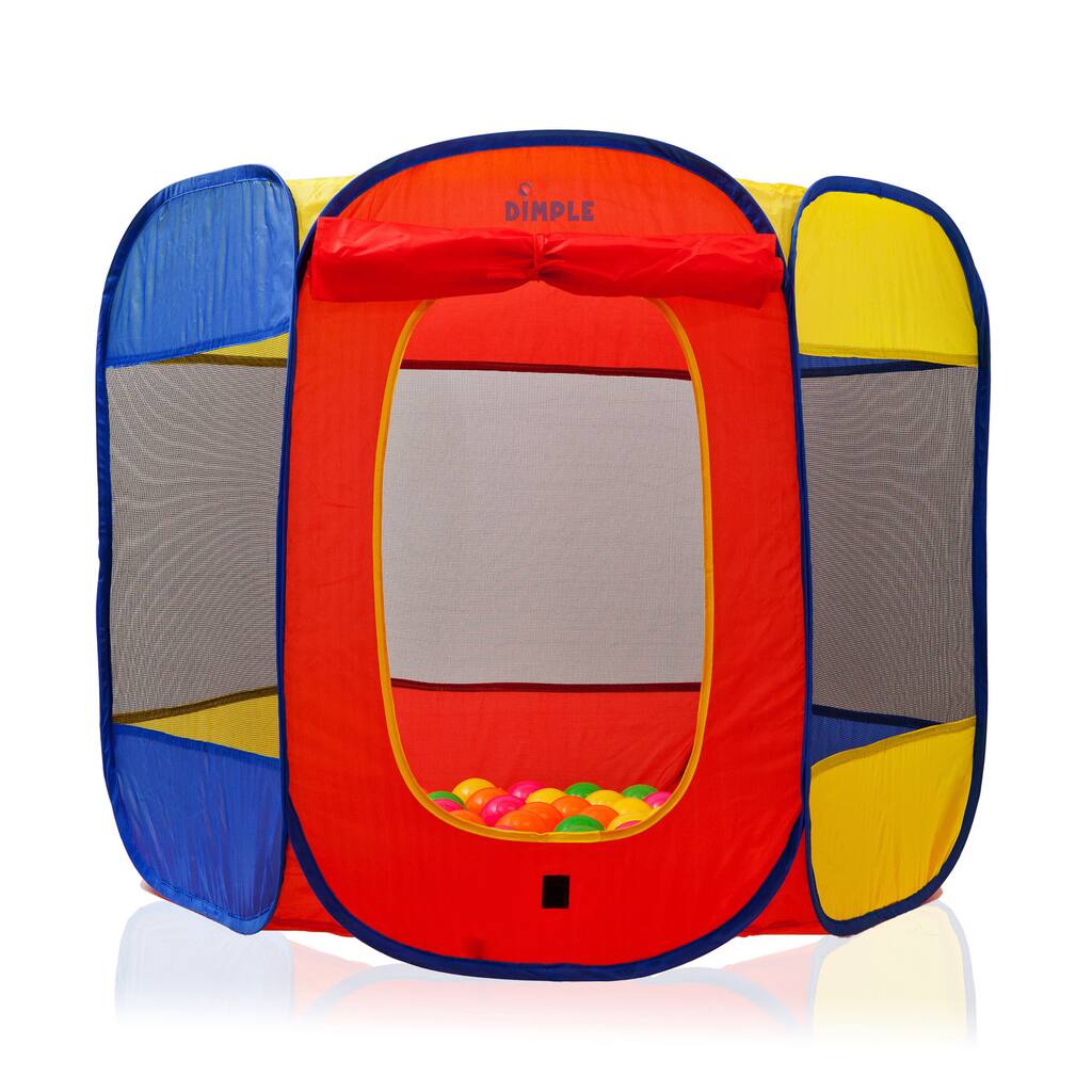Dimple The Dimple Children's Pop Up Hexagon Tent - Red