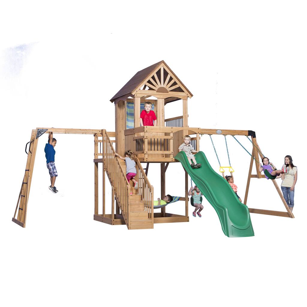 Backyard Discovery Oceanview All Cedar Swingset