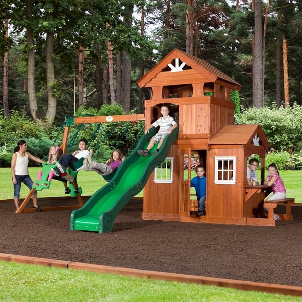 Backyard Discovery Shenandoah Cedar Wood Swing Set Products