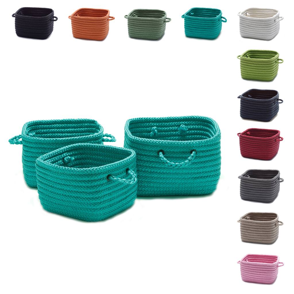 12-inch Shelf Storage Basket with Handles