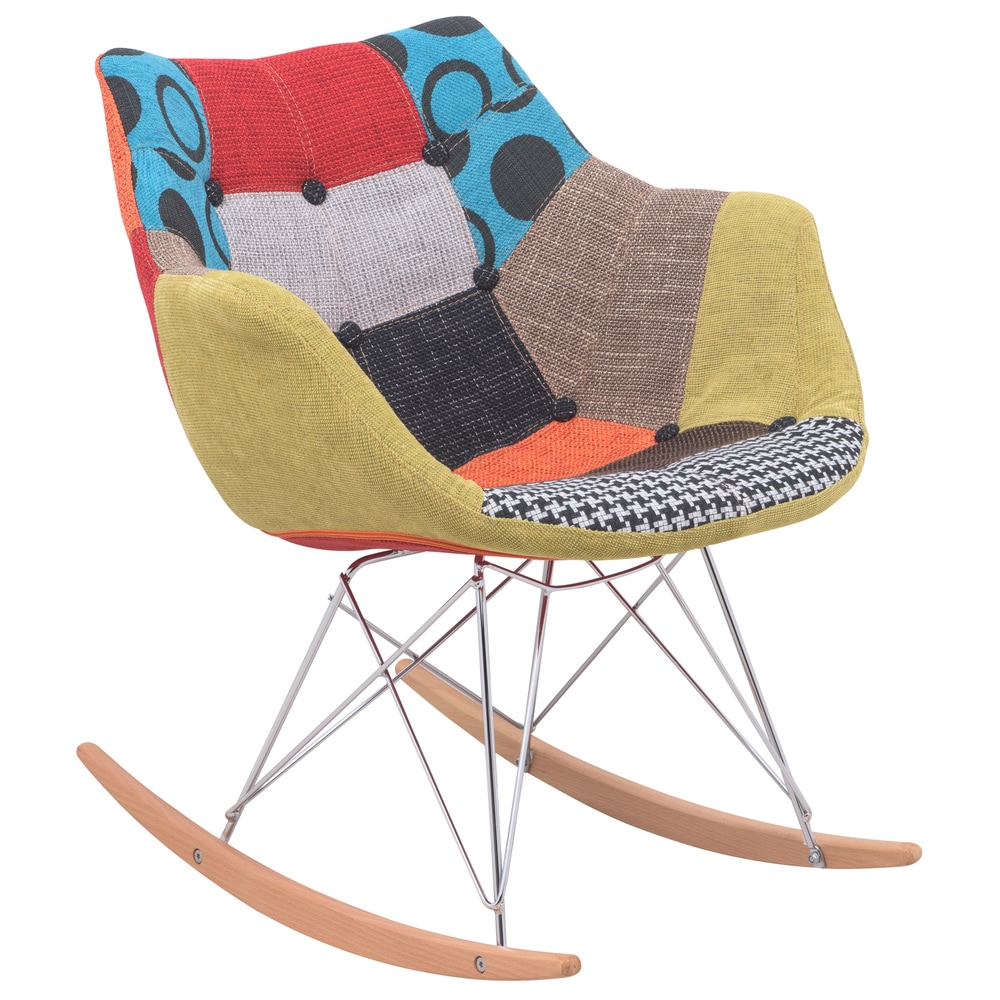 multi coloured rocking chair