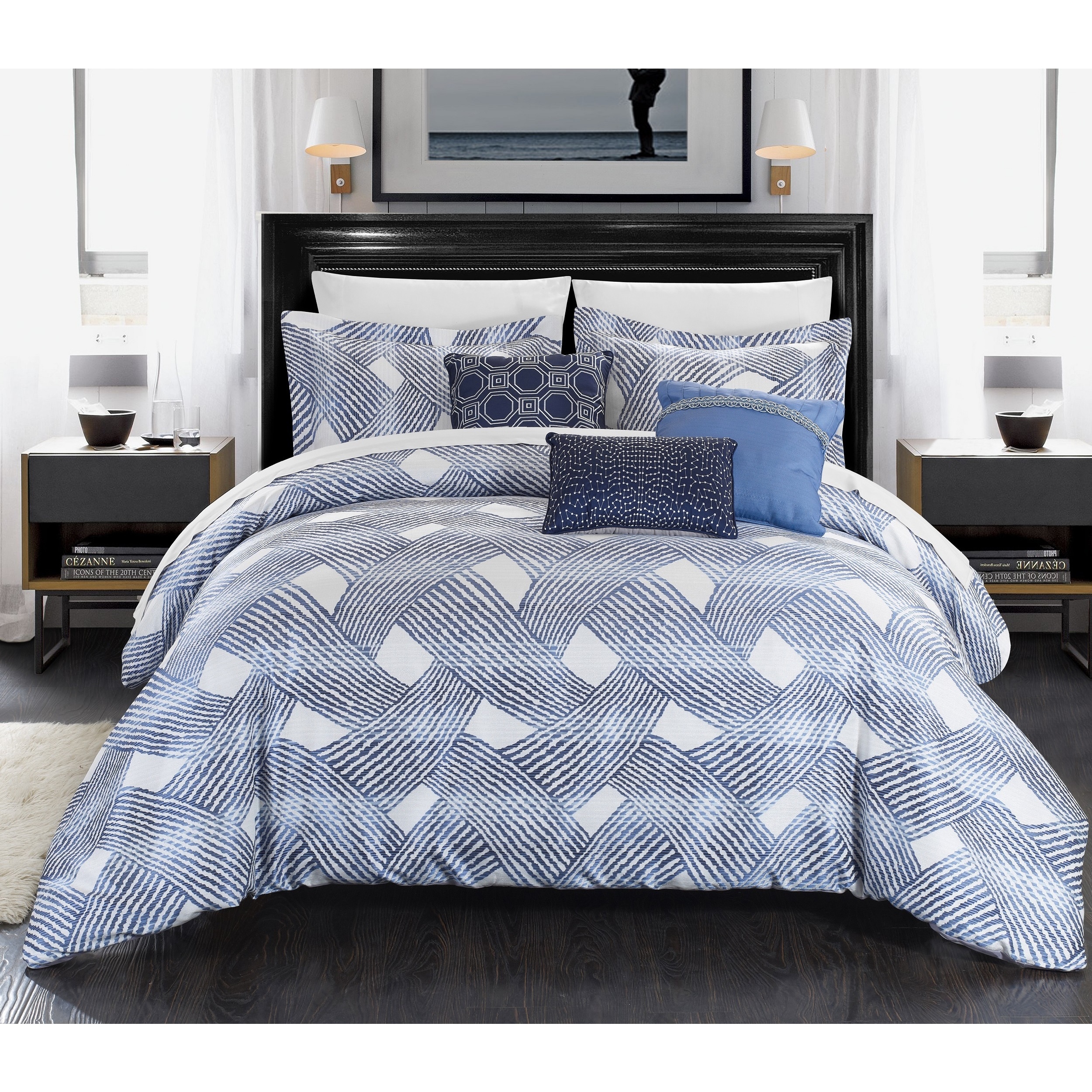 Be-You-tiful Home Antoinette Quilt Set Blue Twin