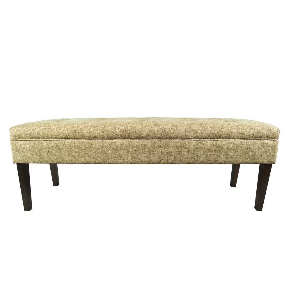 Kaya Button Tufted Upholstered Long Bench