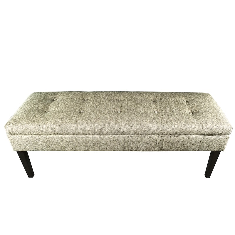Kaya Button Tufted Upholstered Long Bench