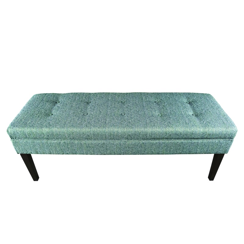 Kaya Button Tufted Upholstered Long Bench