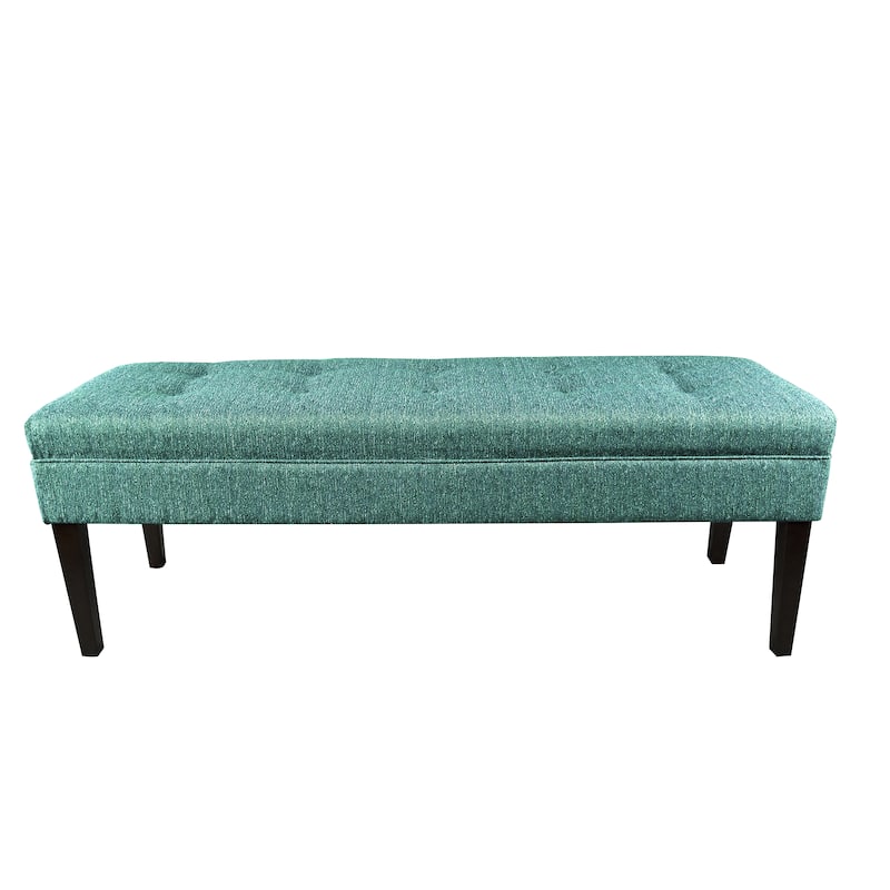 Kaya Button Tufted Upholstered Long Bench