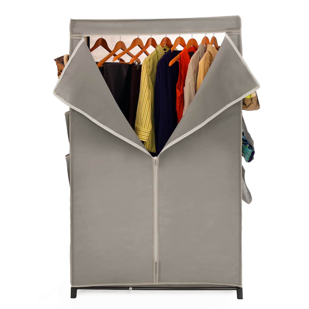 Seville Classics Wardrobe Organizer with Cover