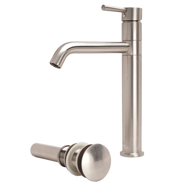 vessel sink faucets brushed nickel bathroom sink lsh brushed nickel european swivel arm vessel sink faucet and drain set shop vessel sink faucets brushed nickel bathroom sink lsh brushed nickel european swivel arm vessel sink faucet and drain set shop