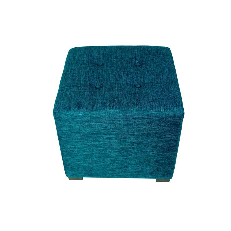 MJL Furniture Key Largo 4-button Tufted Square Ottoman