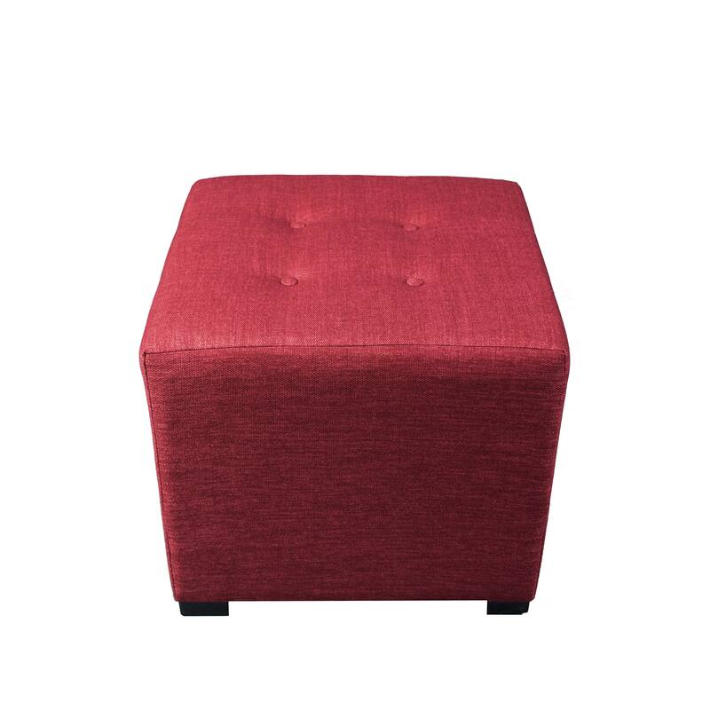 MJL Furniture Key Largo 4-button Tufted Square Ottoman