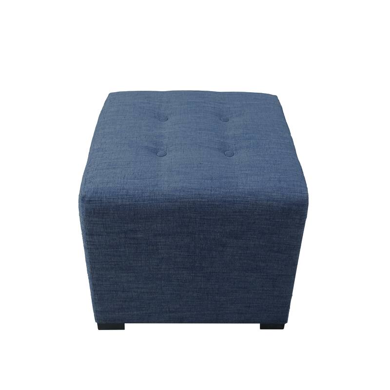 MJL Furniture Key Largo 4-button Tufted Square Ottoman