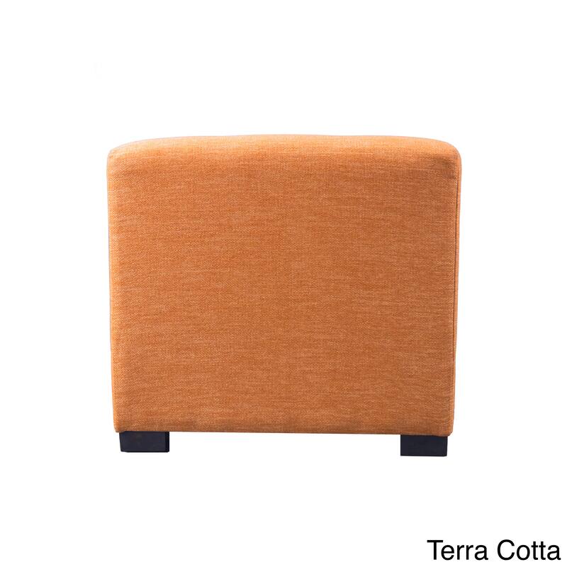MJL Furniture Key Largo 4-button Tufted Square Ottoman
