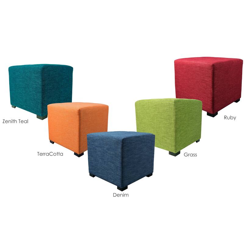 MJL Furniture Key Largo 4-button Tufted Square Ottoman