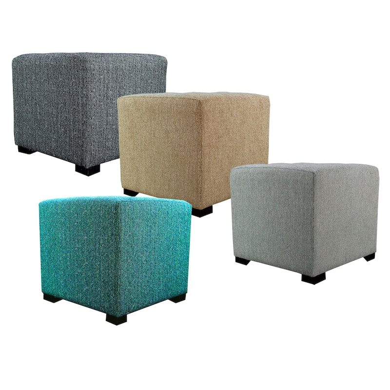 MJL Furniture Text2 Olivia 4-button Tufted Square Ottoman