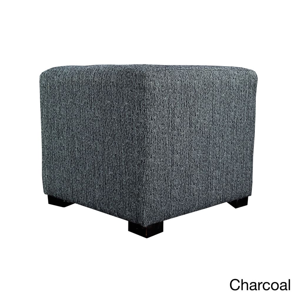 MJL Furniture Text2 Olivia 4-button Tufted Square Ottoman