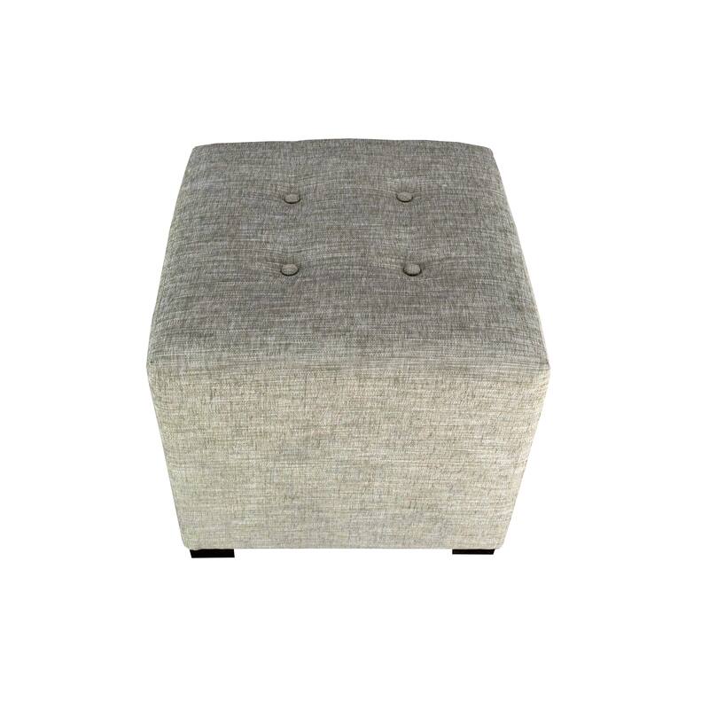 MJL Furniture Lucky Square Button Tufted Ottoman
