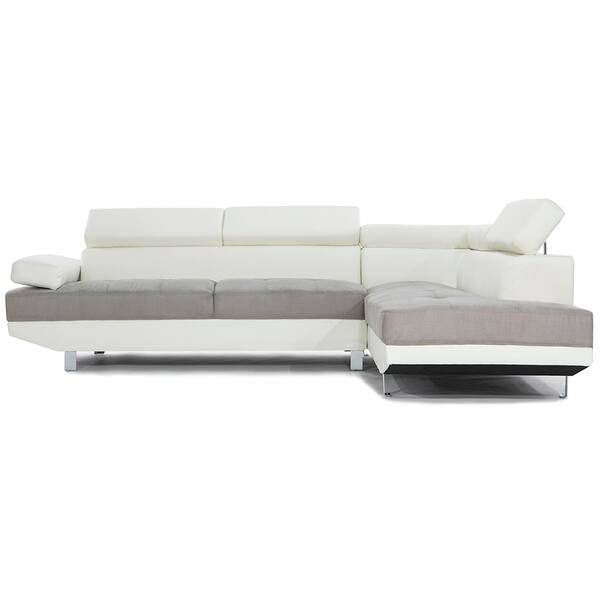 Modern Contemporary 2 Tone Microfiber Bonded Leather Modern Contemporary 2 Tone Microfiber