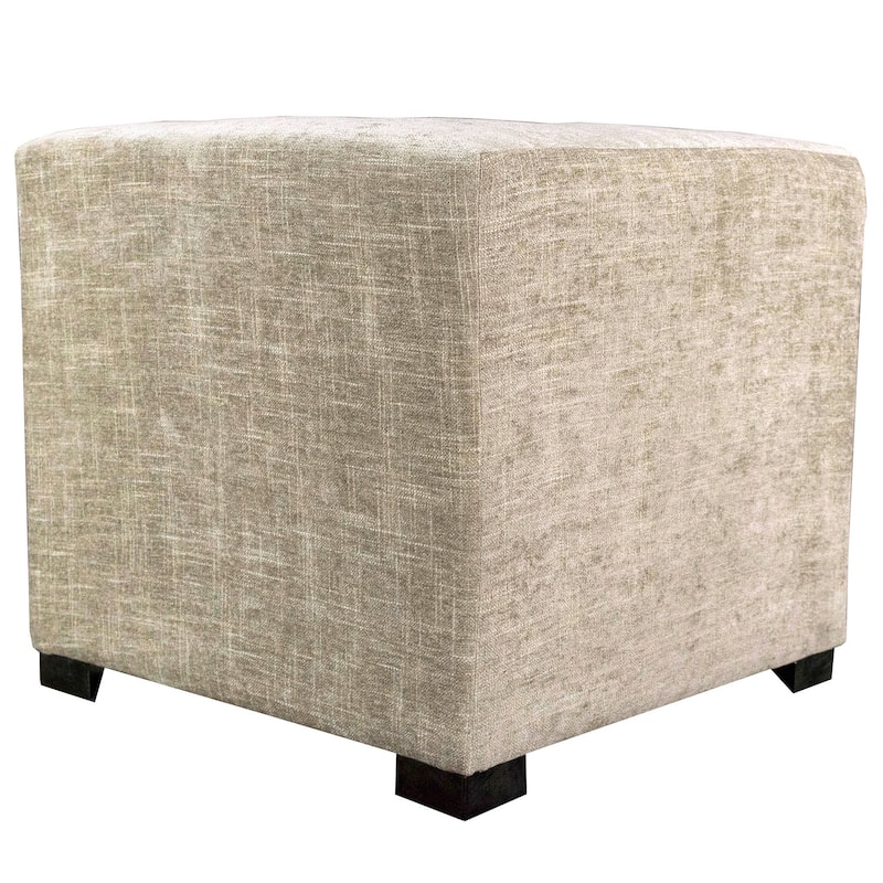 MJL Furniture Atlas 4-button Tufted Square Ottoman