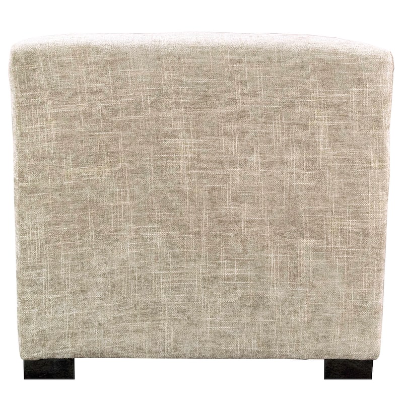 MJL Furniture Atlas 4-button Tufted Square Ottoman