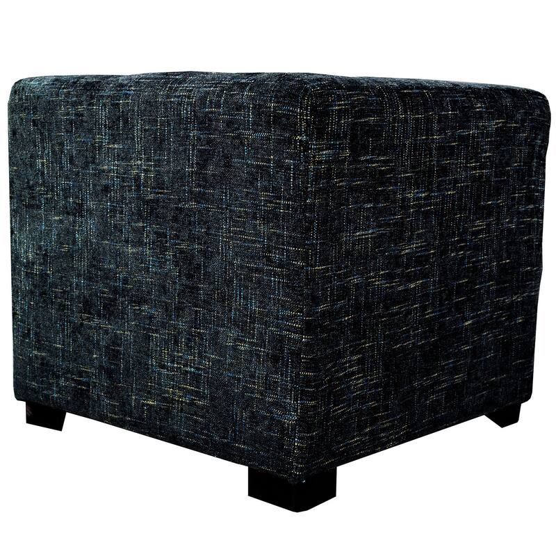 MJL Furniture Atlas 4-button Tufted Square Ottoman