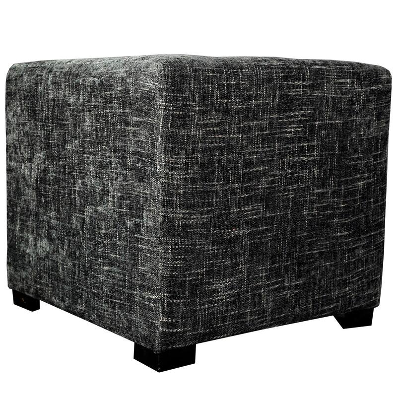 MJL Furniture Atlas 4-button Tufted Square Ottoman