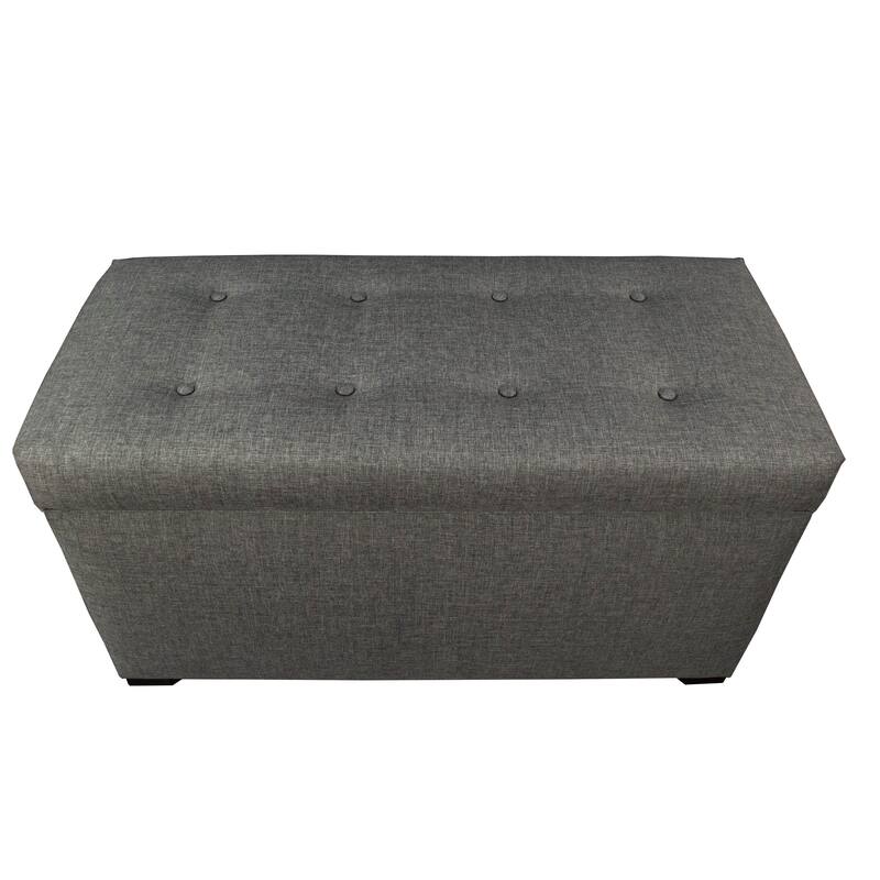 Angela 8-button Tufted Sand Storage Trunk Bench