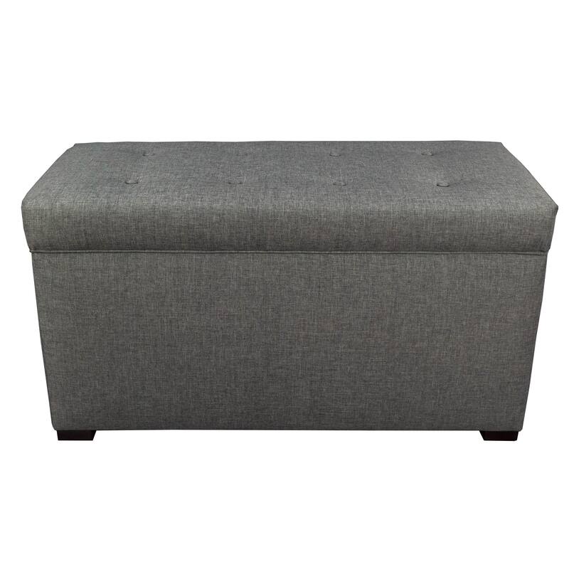 Angela 8-button Tufted Sand Storage Trunk Bench