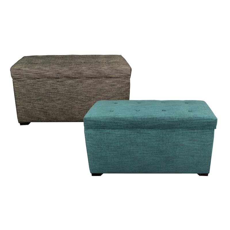Angela 8 Button Tufted Lucky Storage Trunk - Bench