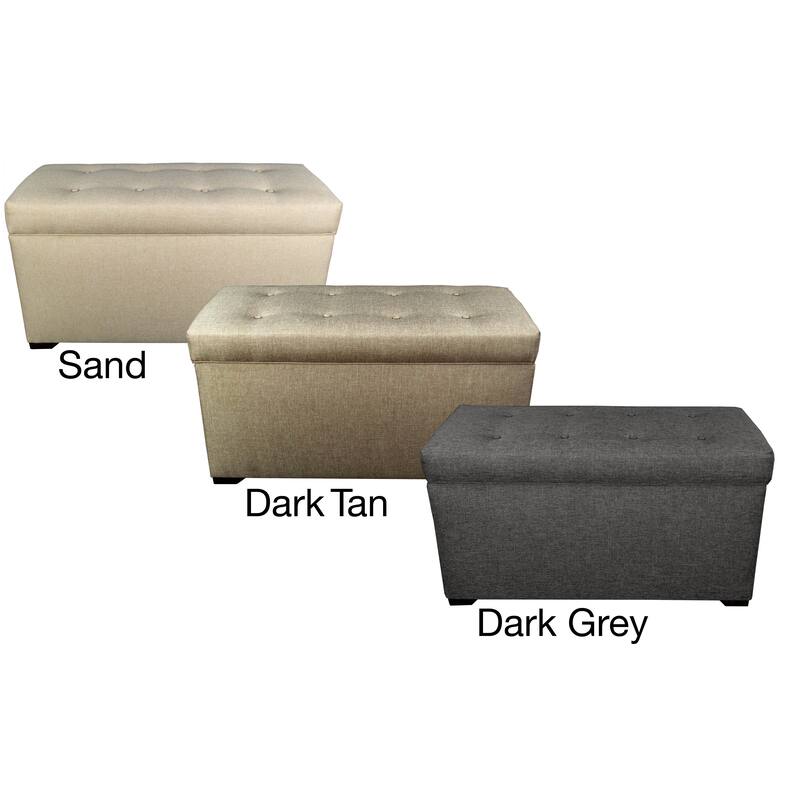 Angela 8-button Tufted HJM08 Storage Trunk Bench