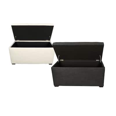 Angela 8 Button Tufted Belfast Storage Trunk - Bench