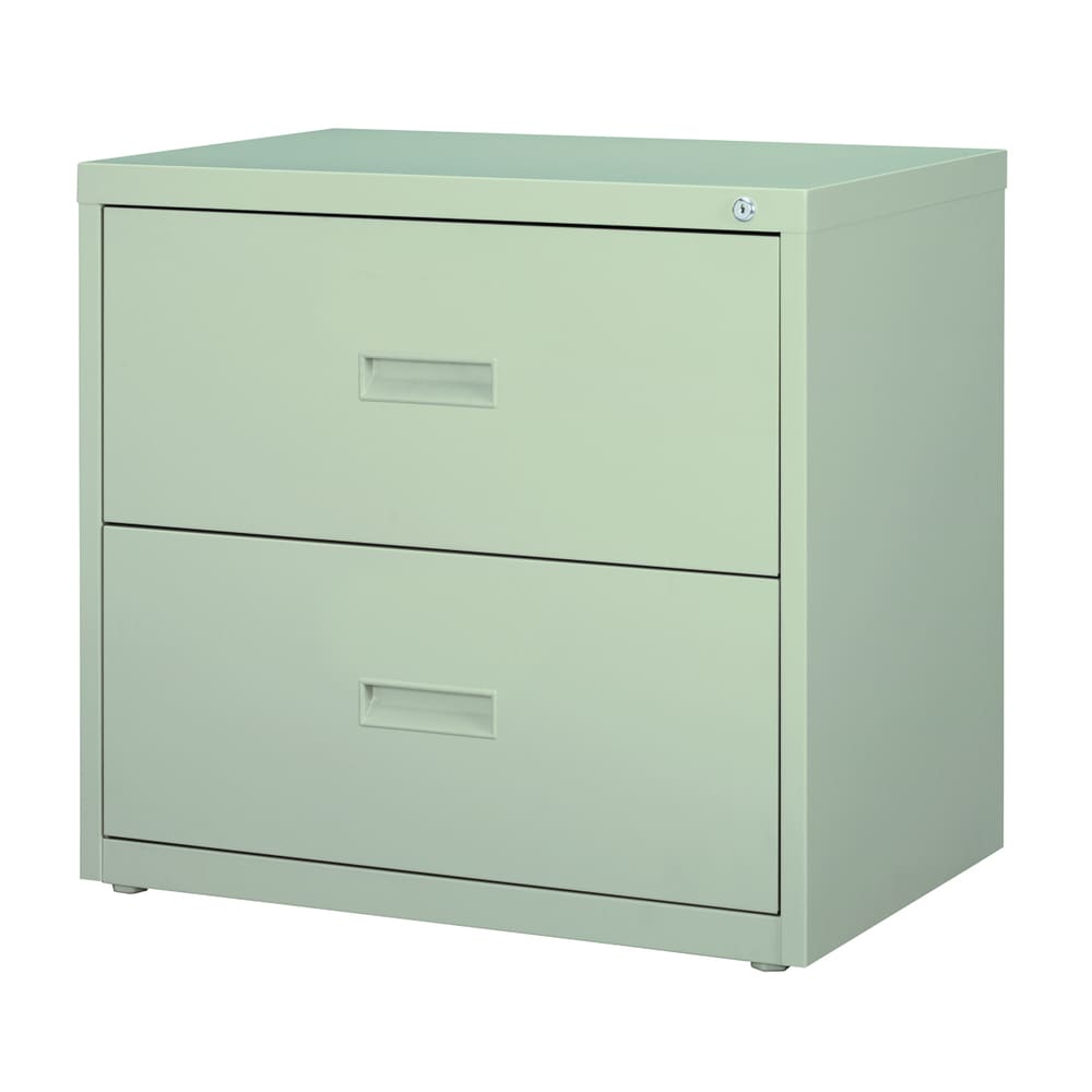 Hirsh Commercial 30" Wide 2-Drawer Lateral File Cabinet, Light Gray