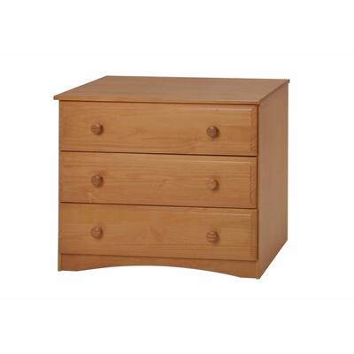 Camaflexi Natural Wooden Three Drawer Dresser