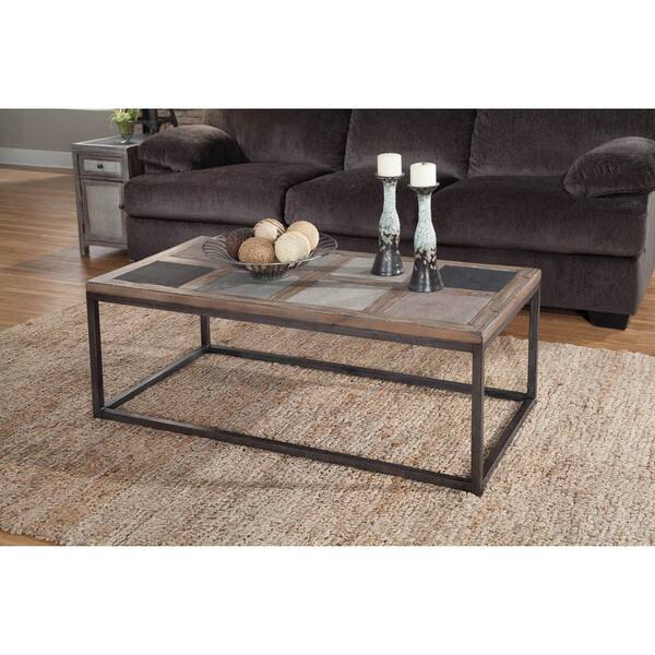 Signature Design by Ashley Tamilo Grayish Brown Rectangular Cocktail