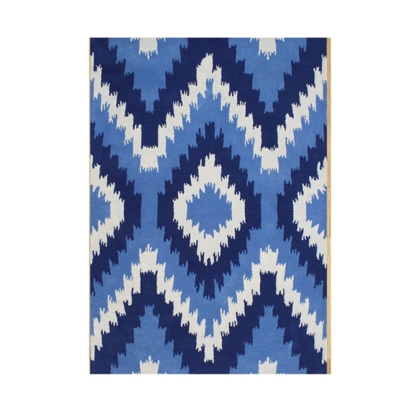 Alliyah Handmade Cream New Zealand Blend Wool Rug (8' x 10') - 5' x 8'