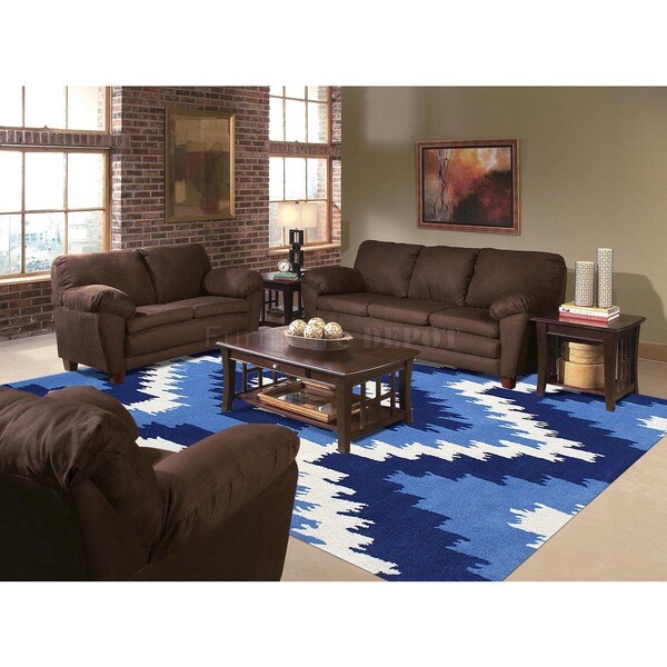 Alliyah Handmade Cream New Zealand Blend Wool Rug - 5' x 8'