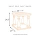 preview thumbnail 4 of 9, Mallacar Rectangular End Table - Black