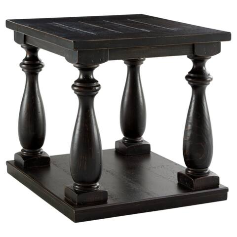 Mallacar Rectangular End Table - Black