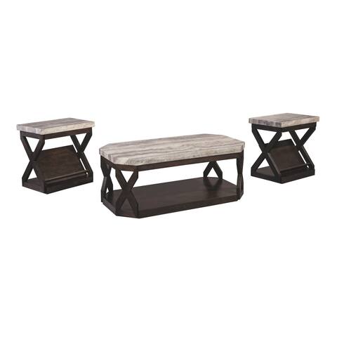 Radilyn Contemporary Occasional Table Set (3/CN) Grayish Brown