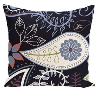 Paisley Floral Print Outdoor 18-inch Pillow