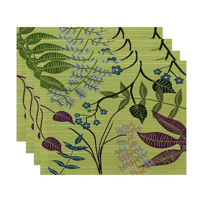Botanical Floral Print Placemats