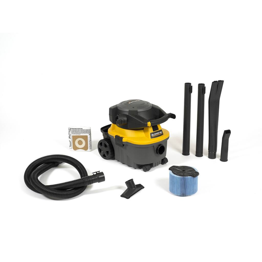 WORKSHOP WS0400DE 4 gal. 6.0 Peak HP Portable Wet/ Dry Vac and Blower - Black