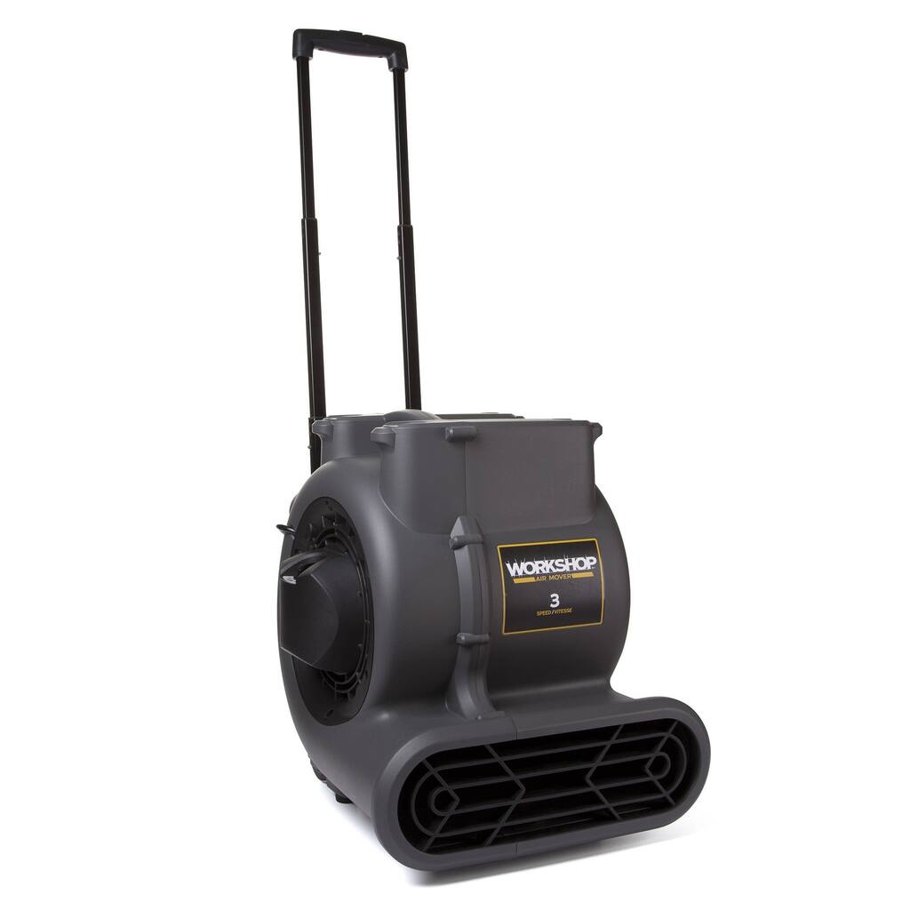 WORKSHOP WS1625AM Air Mover with Collapsible Handle & Wheels - Black