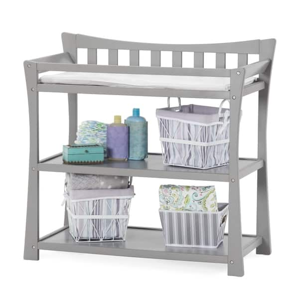 slide 2 of 4, Child Craft Parisian Cool Gray Dressing/Changing Table