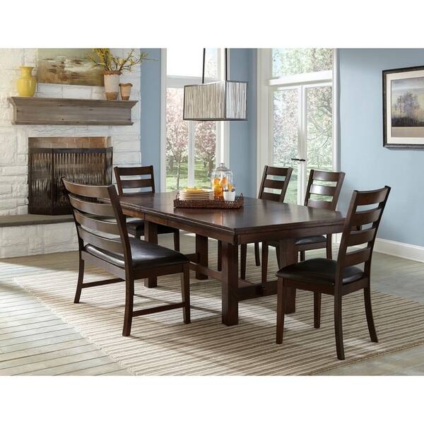 Intercon Kona Raisin Ladderback Padded Dining Bench N Intercon Kona Raisin Ladderback Padded Dining Bench N
