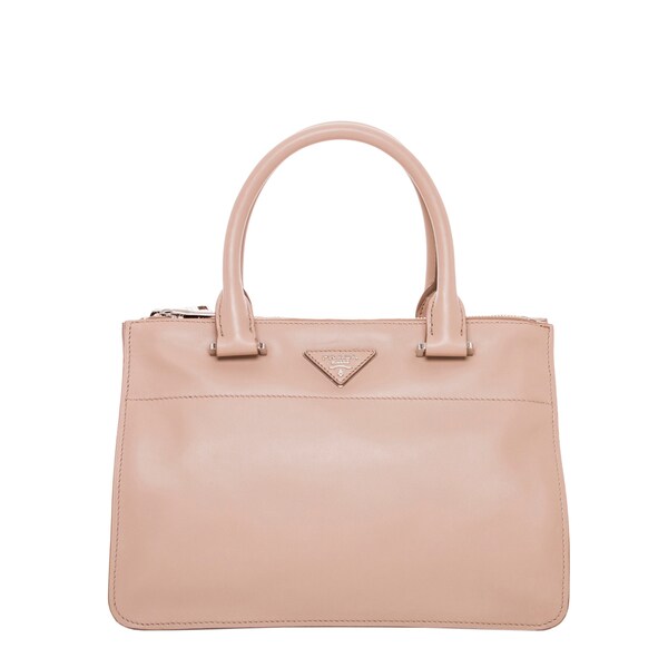 Prada 'City' Calf Leather Tote Handbag - 17812201 - Overstock.com ...