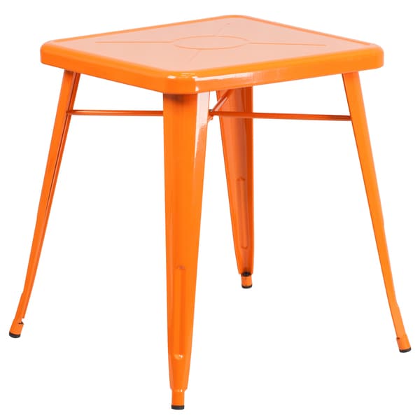 24-inch Square Metal Dining Table - Free Shipping Today - Overstock.com ...